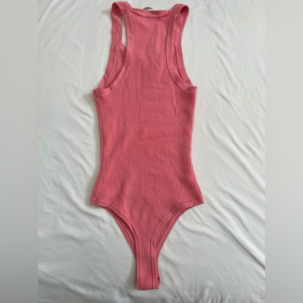 Live The Process Pink Ribbed Bodysuit - Picture 8 of 8